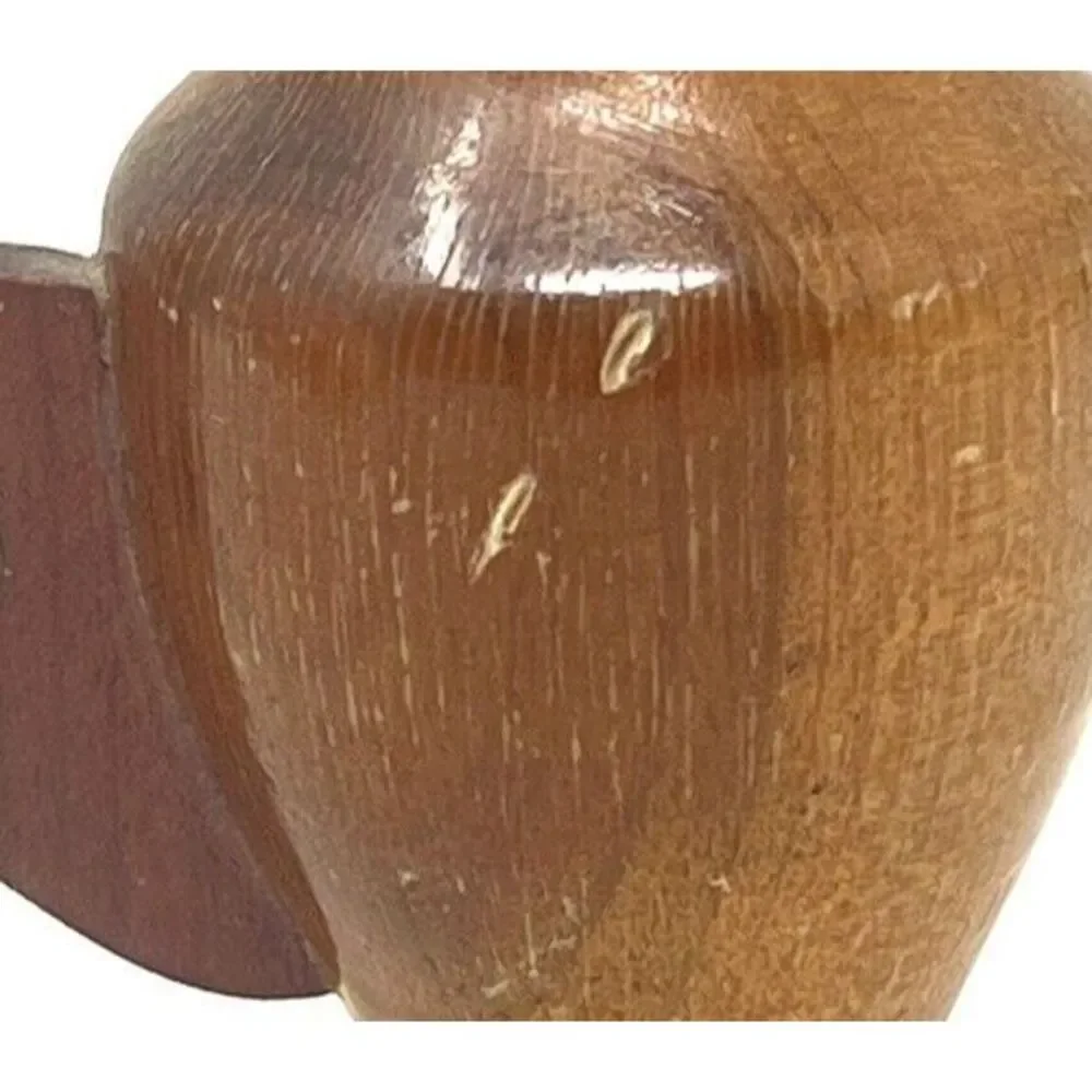 Genuine Myrtlewood Products Bud Vase Pottery Wooden 3